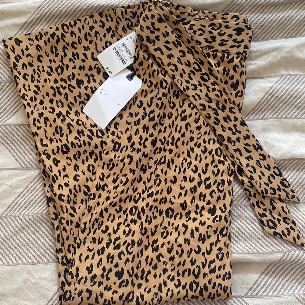 Flare leopard pants new with tags